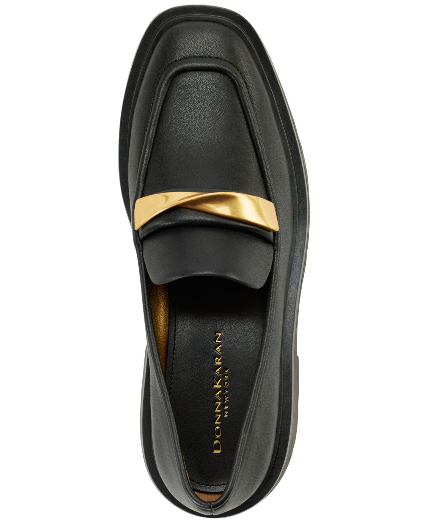 Женские туфли Donna Karan New York Sabina Loafer Flats, цвет: Чёрный — фото 4
