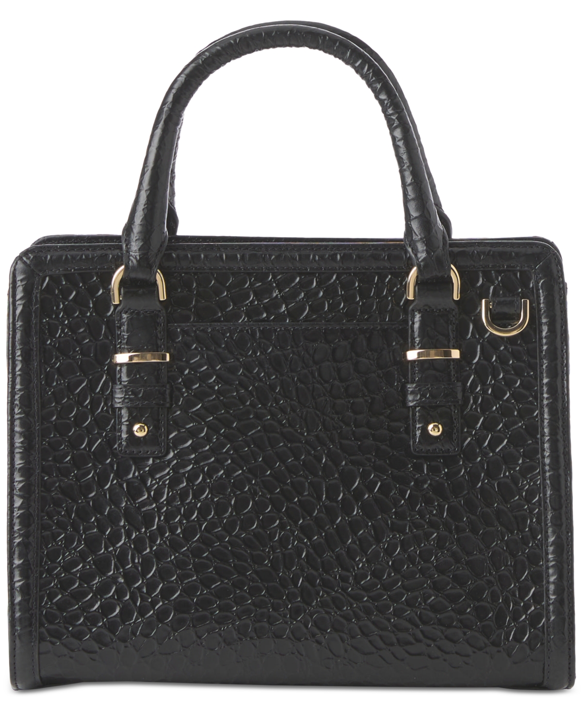 Brahmin CamiHematite Small Leather Satchel - Black