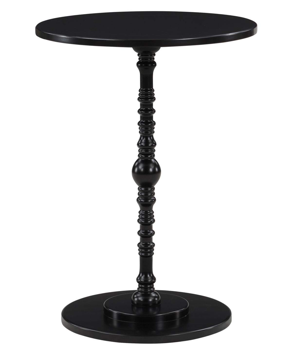 Convenience Concepts 17.75" Classic Accents Sanibel Beach Spindle Table In Black