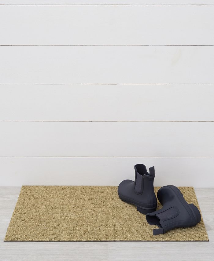 Chilewich Martha Stewart Heathered Shag Doormat, 18x28 - Tan/Beige - No Size