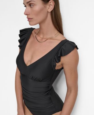 Women's Ruffled Underwire One-Piece Swimsuit