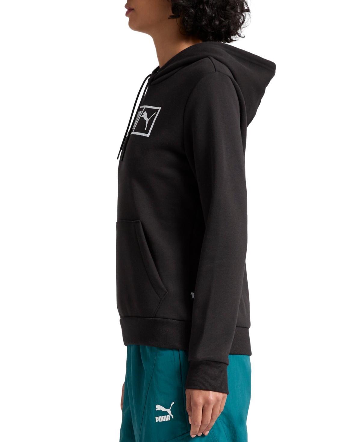 Puma Women's Bar Up Logo Pullover Hoodie
