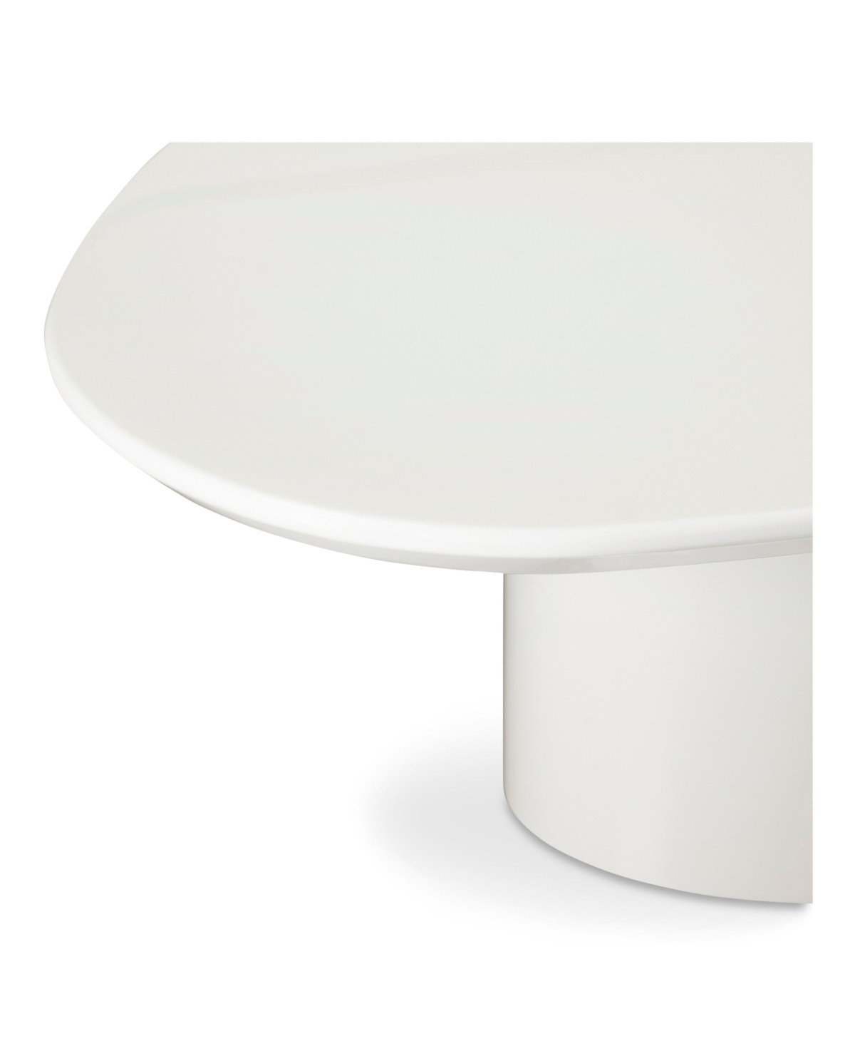 Macy's Furniture 46" Wood Eden Coffee Table In White