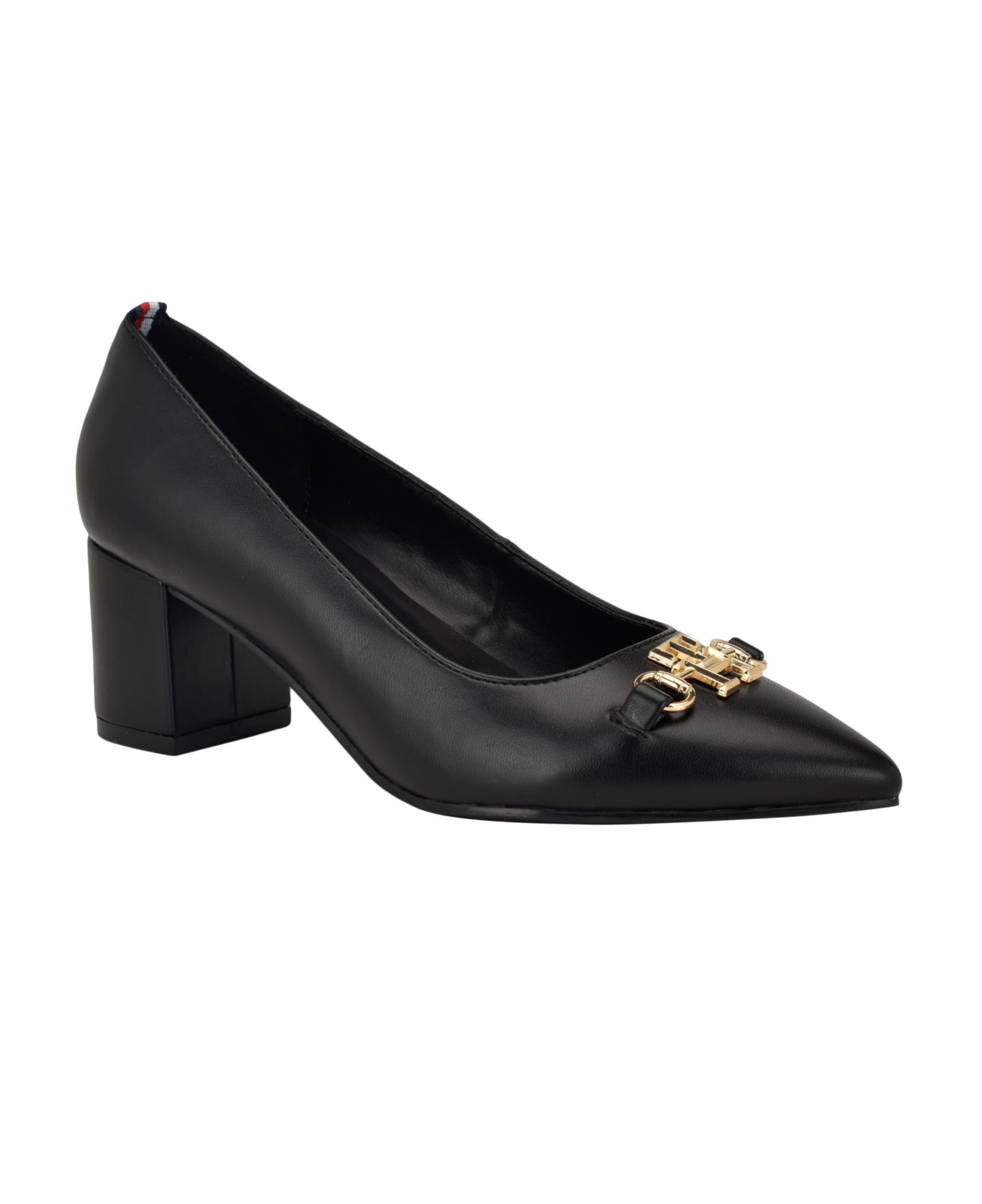 Женские туфли Tommy Hilfiger Nanya Block Heel Classic Pumps, цвет: Чёрный — фото 6