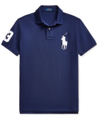 Men's  Big Pony Custom Slim Fit Mesh Polo