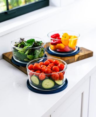 6-Piece 4 Cup Round Food Storage and Meal Prep Container Set