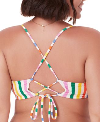 Women's Fiji Striped Bikini Top