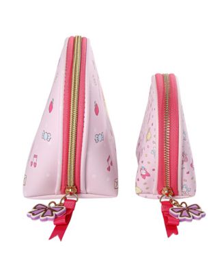 Sanrio Friends Large and Small Dome Cosemtic Travel Bag Set