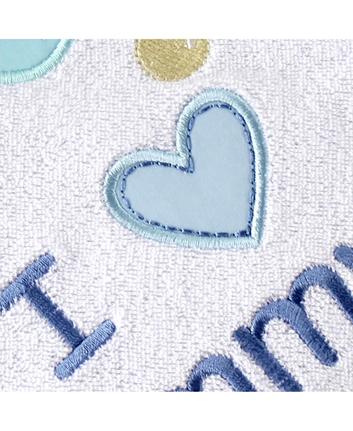 Luvable Friends Boys Hooded Bath Wrap & Coordinating Washcloth