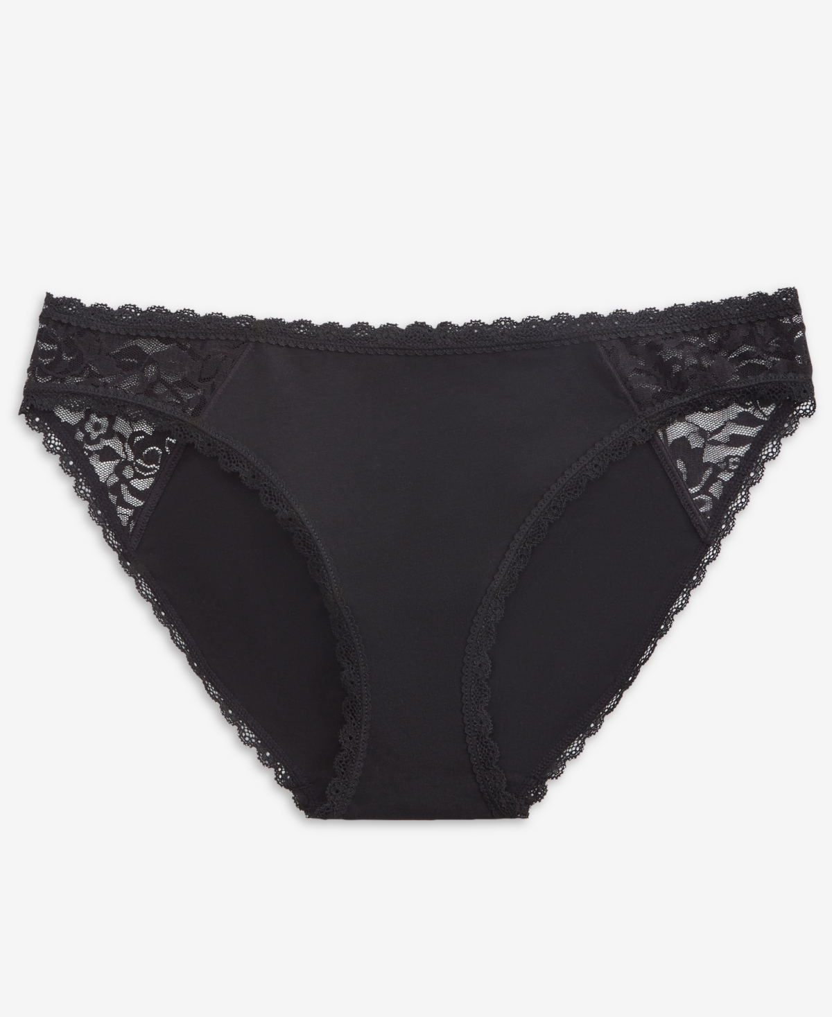 State Of Day Women's Lace Bikini Underwear, Exclusively At Macy's In Deep Black
