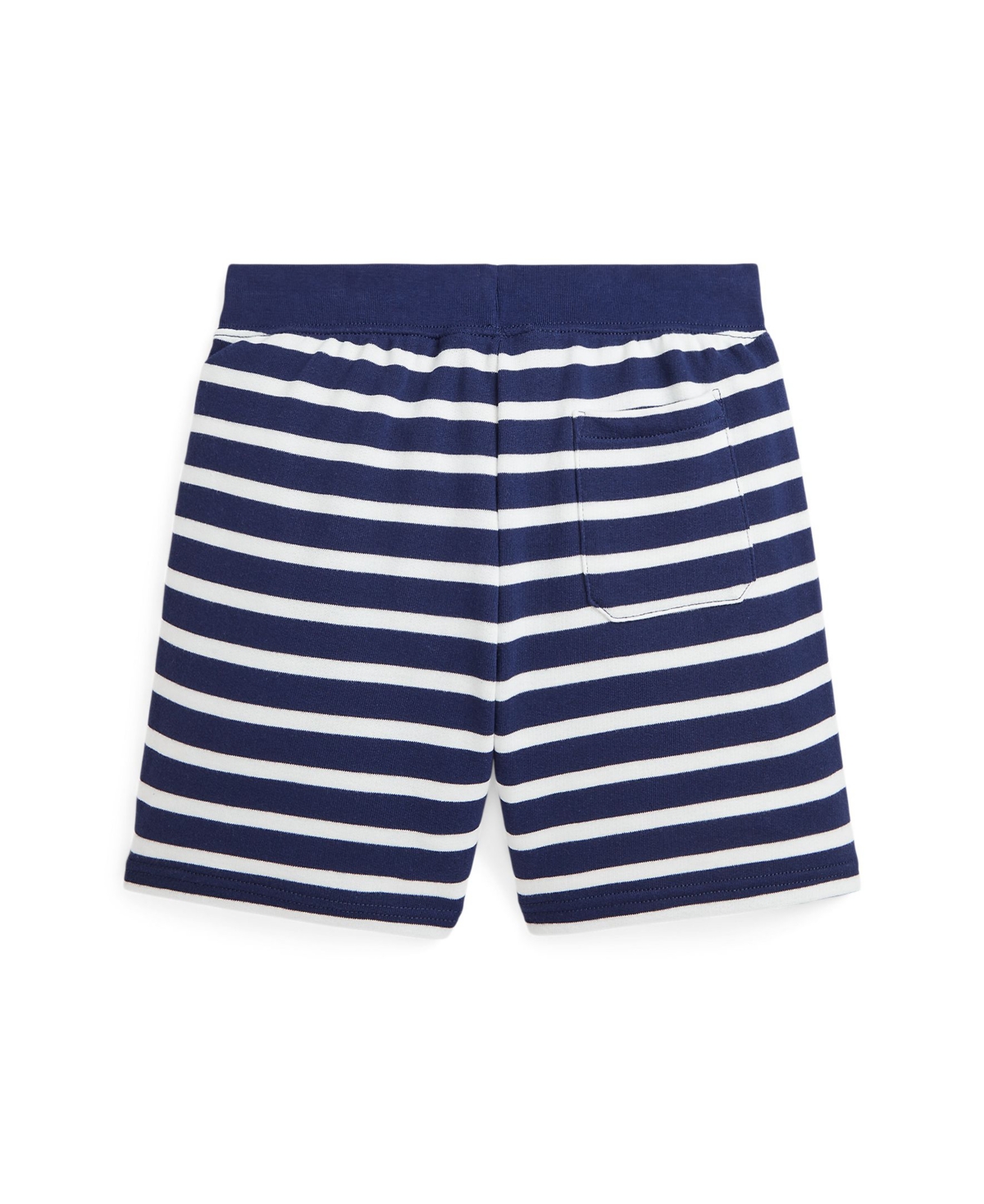 Polo Ralph Lauren Big Boys Striped French Terry Short -Paper White