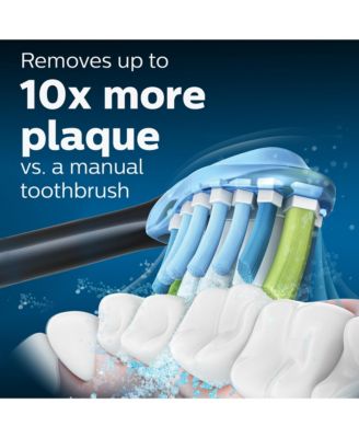 Philips Premium Plaque Control replacement toothbrush heads Black 2-pk