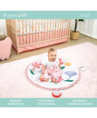 Floral Crib Bedding, Tummy Time Mat & Security Blanket Set, 4-Piece Set