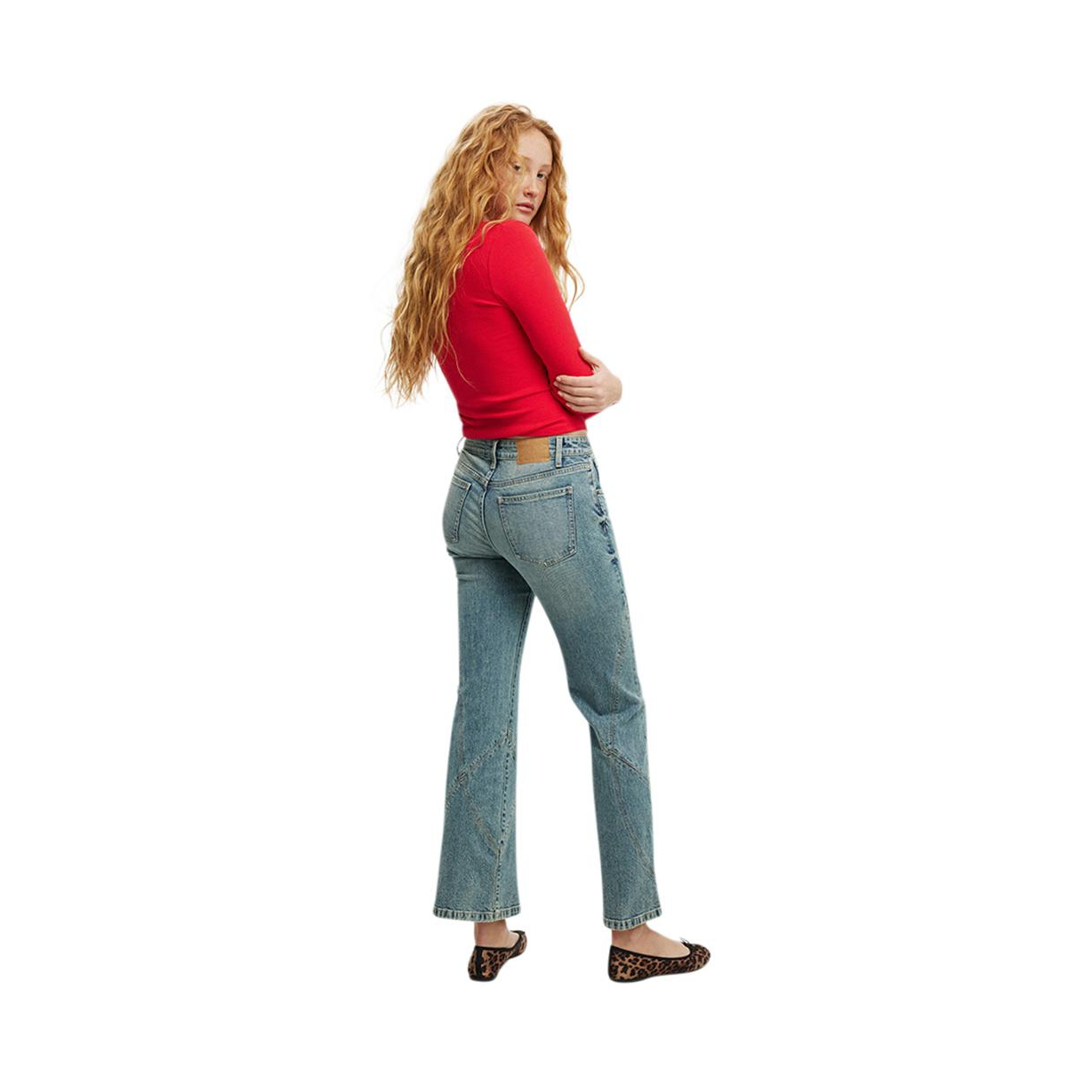 Cotton On Women's Stretch Bootcut Flare Jean -seam