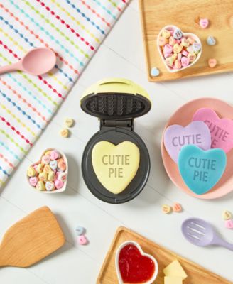 x Sweethearts Cutie Pie Heart Mini Waffle Maker