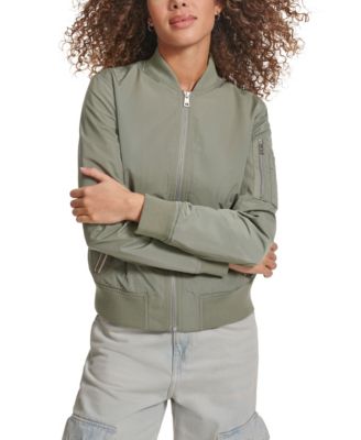 Women's Lightweight Zip-Detail Bomber Jacket