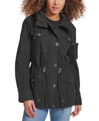 Levi's hooded military jacket on sale