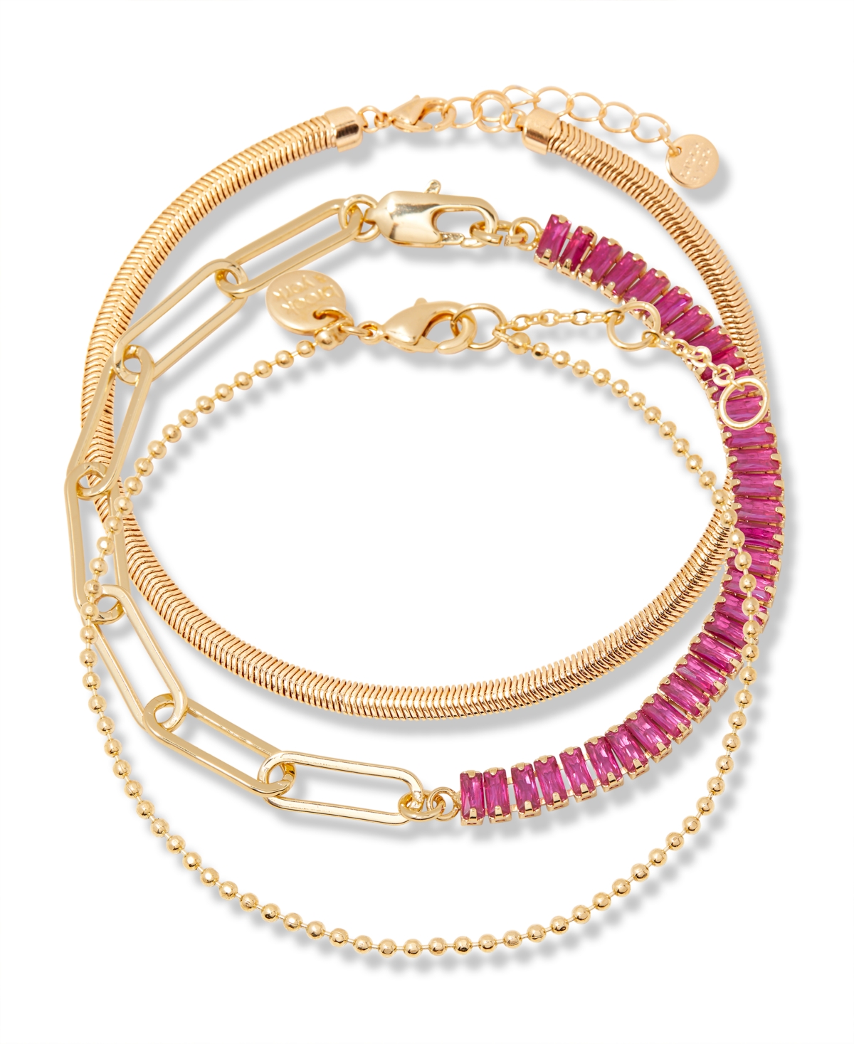 Brook & York Priya Birthstone Tennis Bracelet In Red