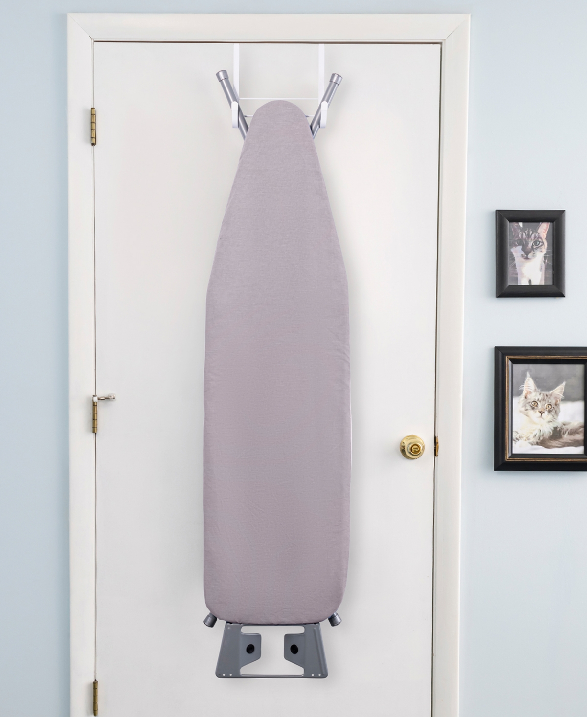Seymour Home Products Adjustable Height, 4 Leg Ironing Board with Mesh Top and Iron Rest