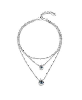 Sterling Silver Triple Midi Water Drop Necklace