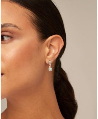 Metal Alloy Circular Stud Earrings