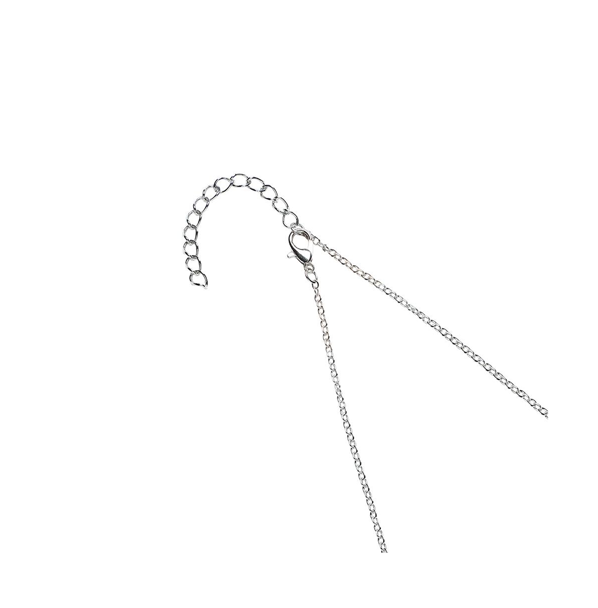 Sohi Women's Rose Pendant Necklace In Black