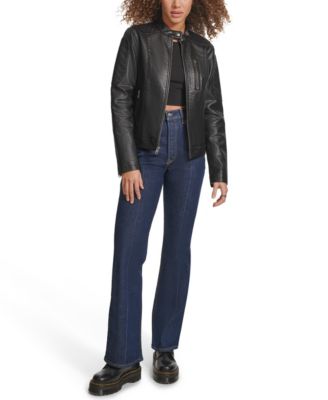 Women's Faux Leather Biker Jacket