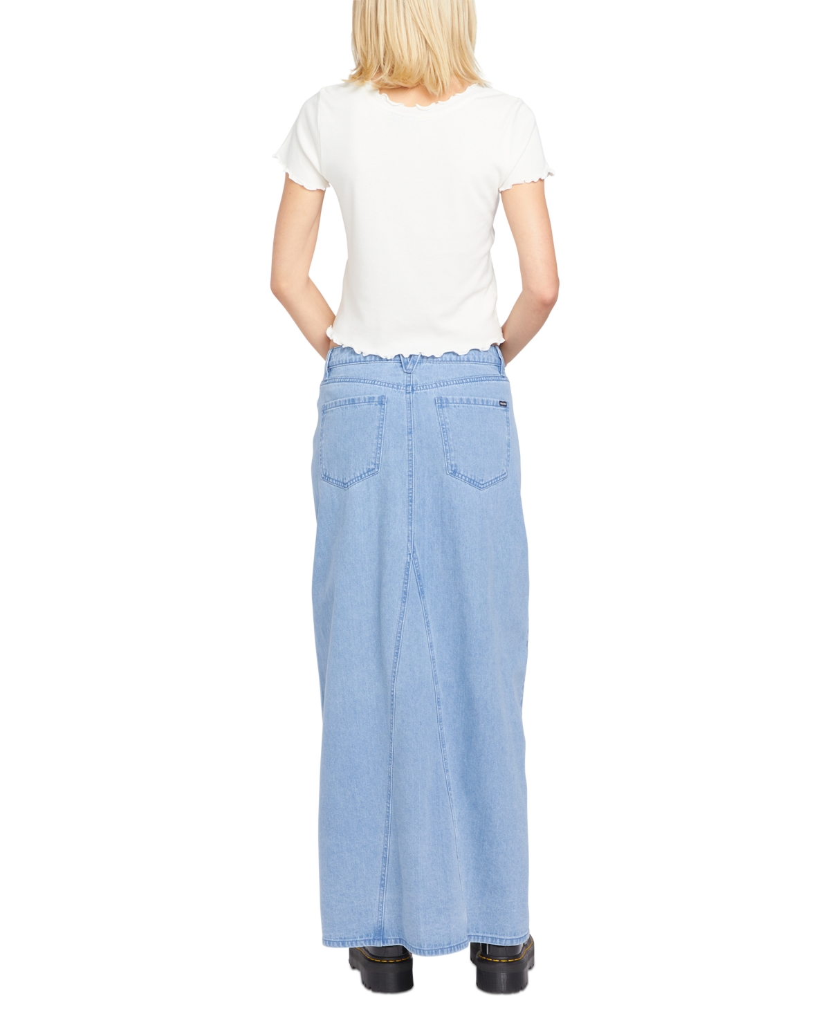 Volcom Juniors' Chill Trap Cotton Denim Skirt