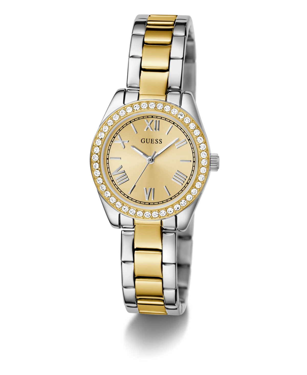 Guess Women's Analog Two-tone Stainless Steel Watch, 30 Mm In Two-tone