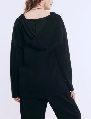 Maternity V-Neck Pullover Scuba Hoodie - Motherhood