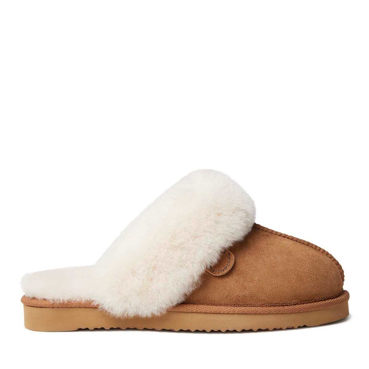 Женские Fireside by Dearfoams Women's Sydney Genuine Shearling Scuff Slipper — фото 3