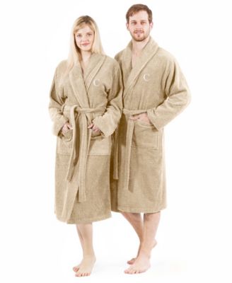 Bookman Font 100% Turkish Cotton Unisex Terry Bathrobe
