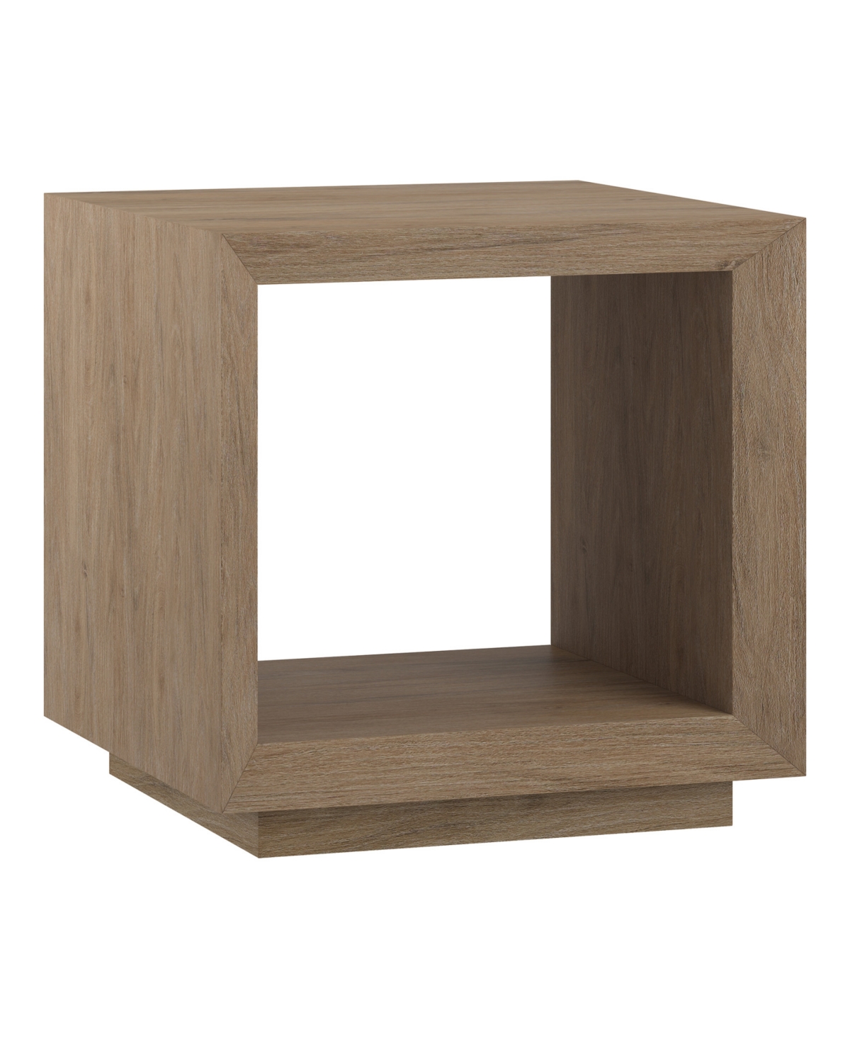 Hudson & Canal 22" Tannen Wide Rectangular Side Table In Antiqued Gray Oak