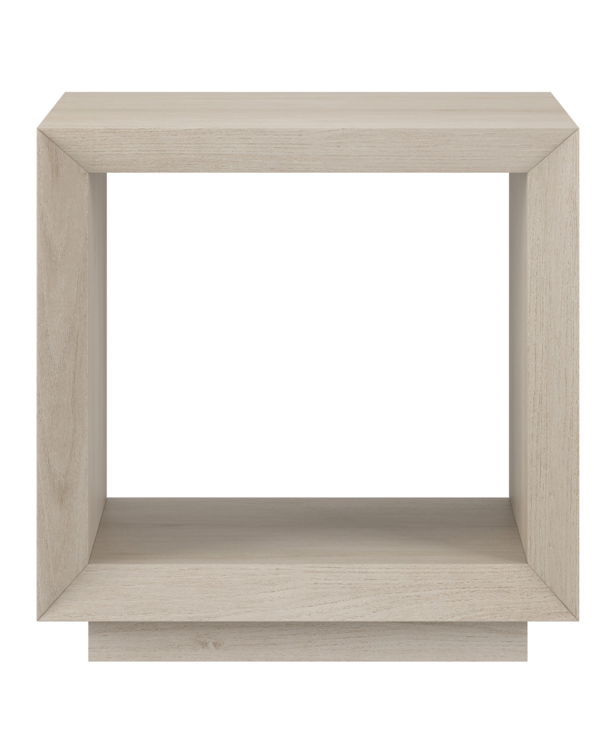 Hudson & Canal 22" Tannen Wide Rectangular Side Table In Alder White