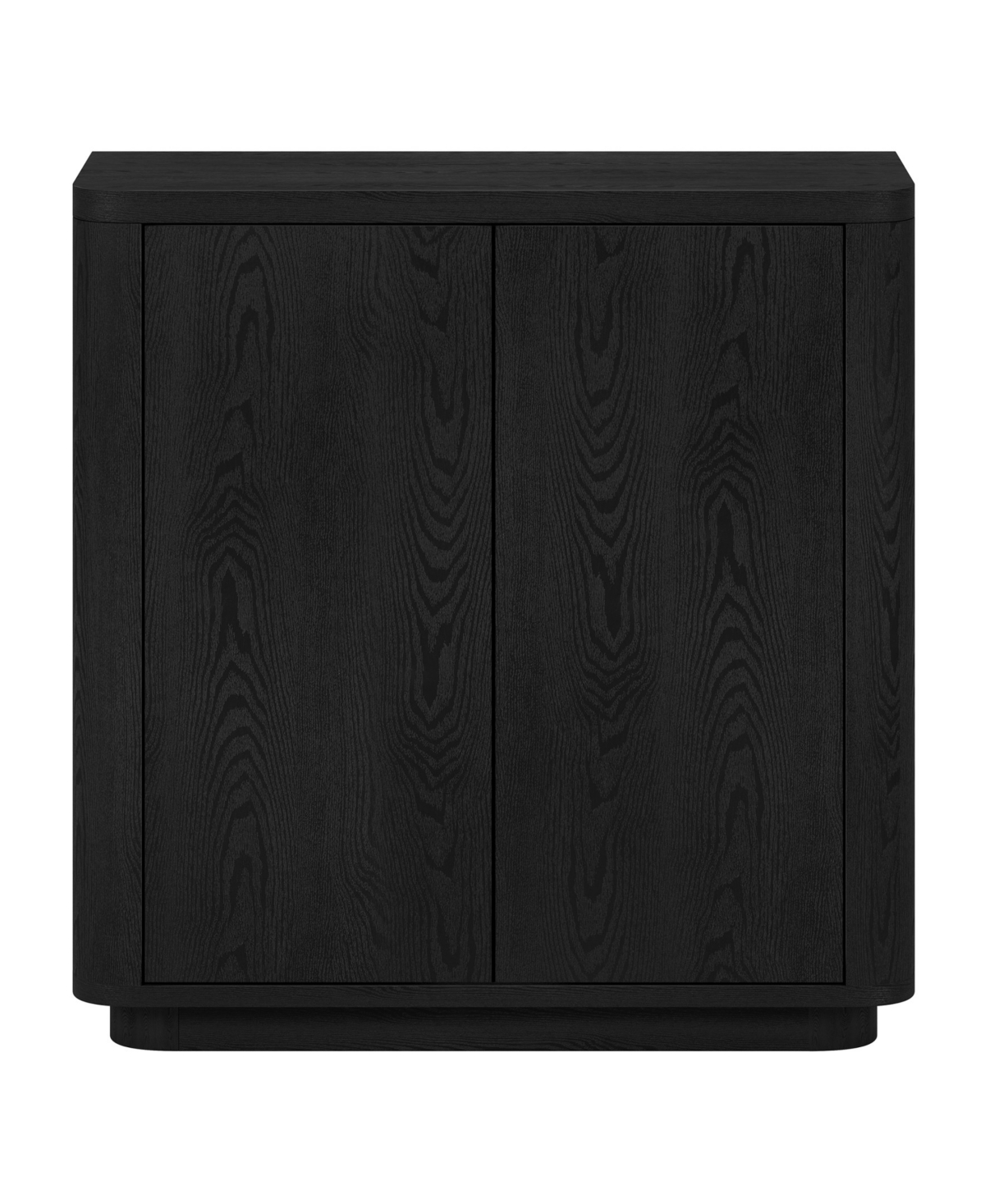 Hudson & Canal 32" Plympton Wide Rectangular Accent Cabinet In Black
