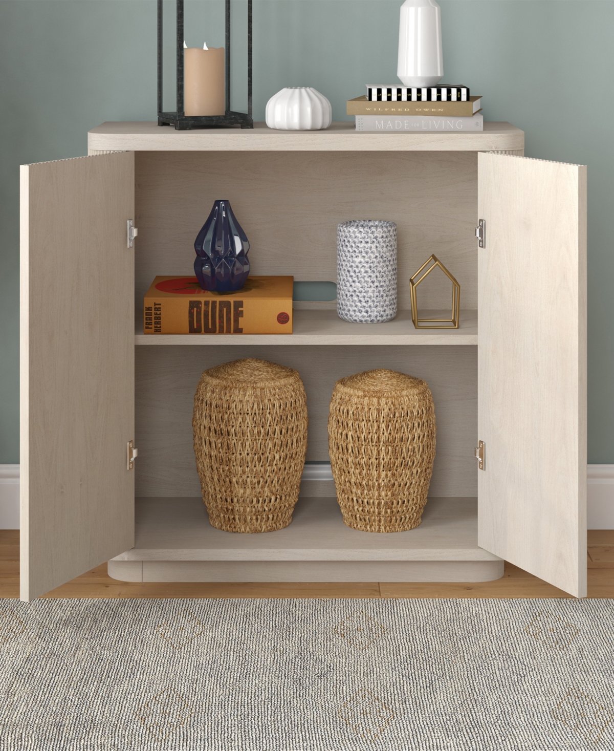 Hudson & Canal 32" Easton Wide Rectangular Accent Cabinet