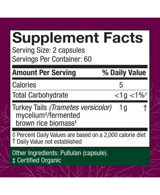 Turkey Tail Capsules - Digestive Health & Immune Response Support Supplement - Mushroom Supplement for Gastrointestinal & Gut Microbiome Support
