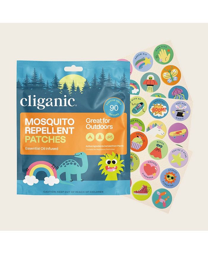 Cliganic Mosquito Repellent Patches - Positive Vibes - 90 Count - Multi - 16