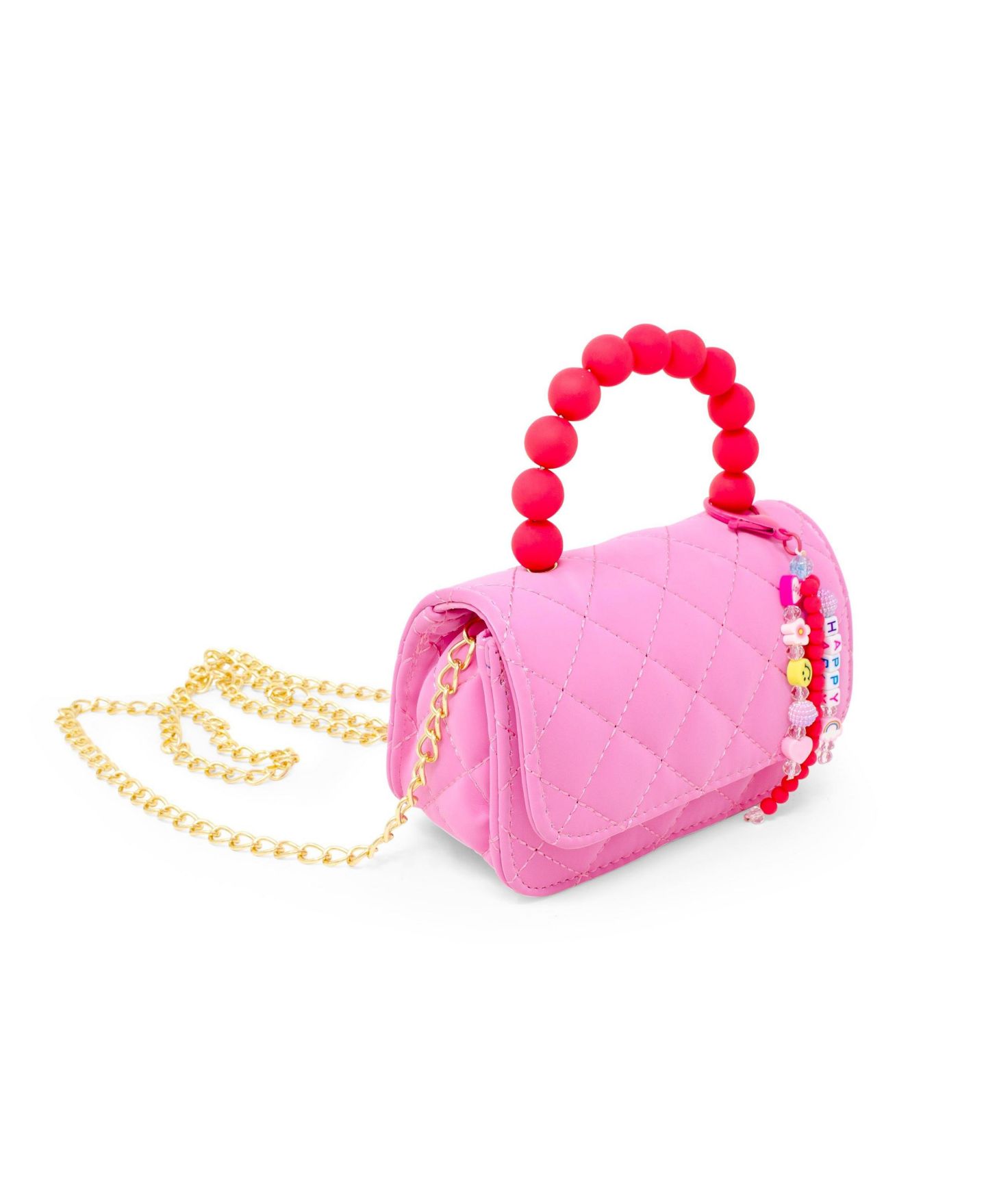 Сумка Tiny Treats + Zomi Gems Pearl Handle Message Charm Handbag, Hot Pink для девочек — фото 2