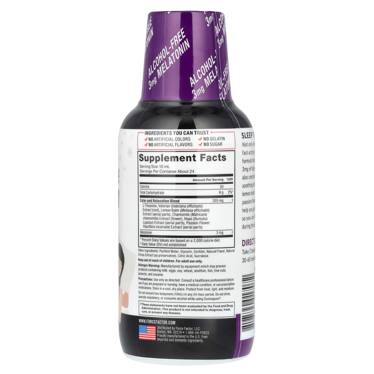 Force Factor Somnapure Melatonin + Natural Botanicals Dream Berry - 8 fl (237 ml)