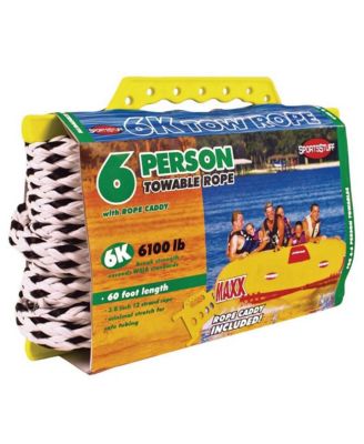 Airhead SPORTSSTUFF Towable Tube 6-Person 60-foot Tow Rope, 6100lbs | 57-1542