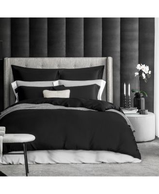 SENSA BLACK Duvet Cover King black