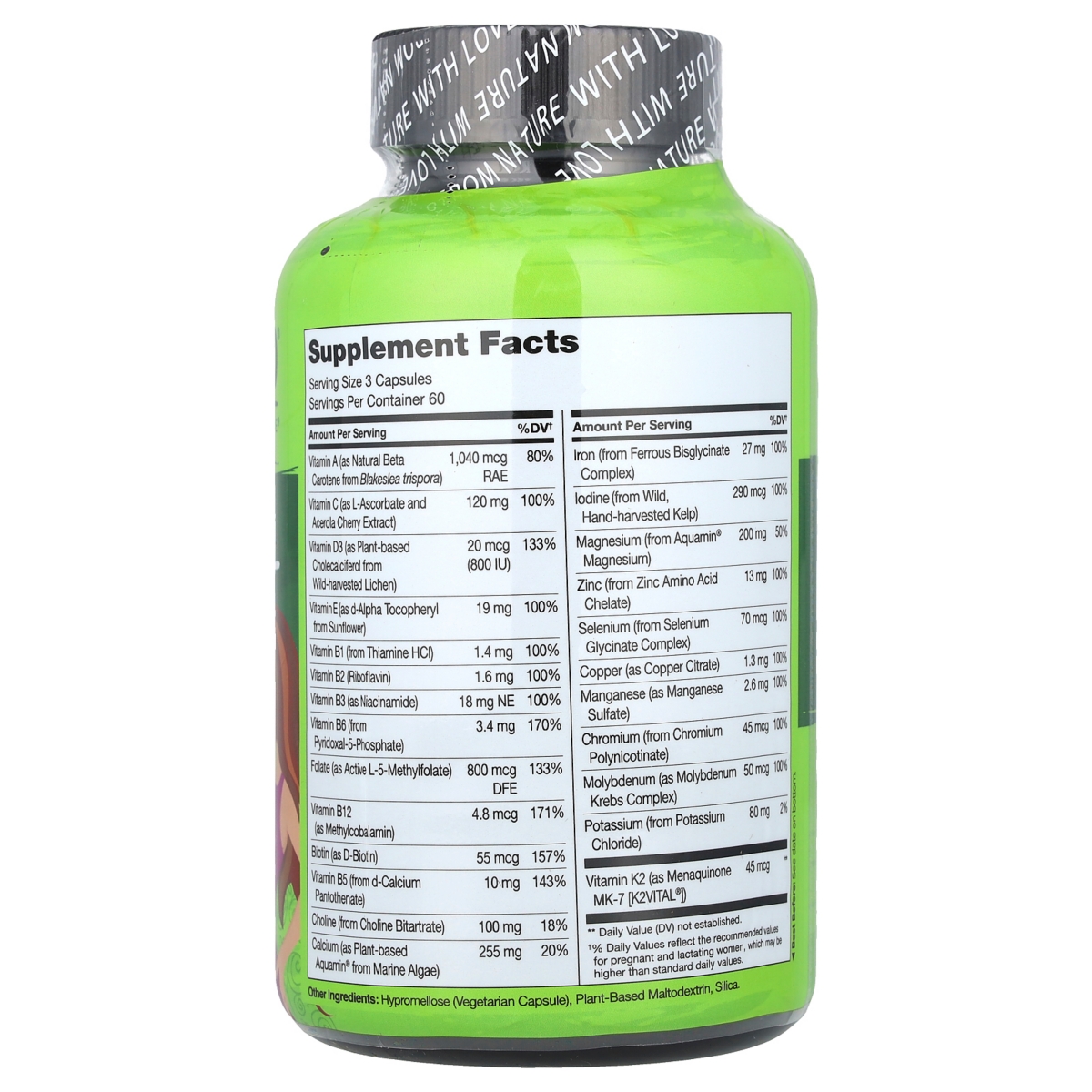 Naturelo Prenatal Multivitamin - Vegetarian Capsules