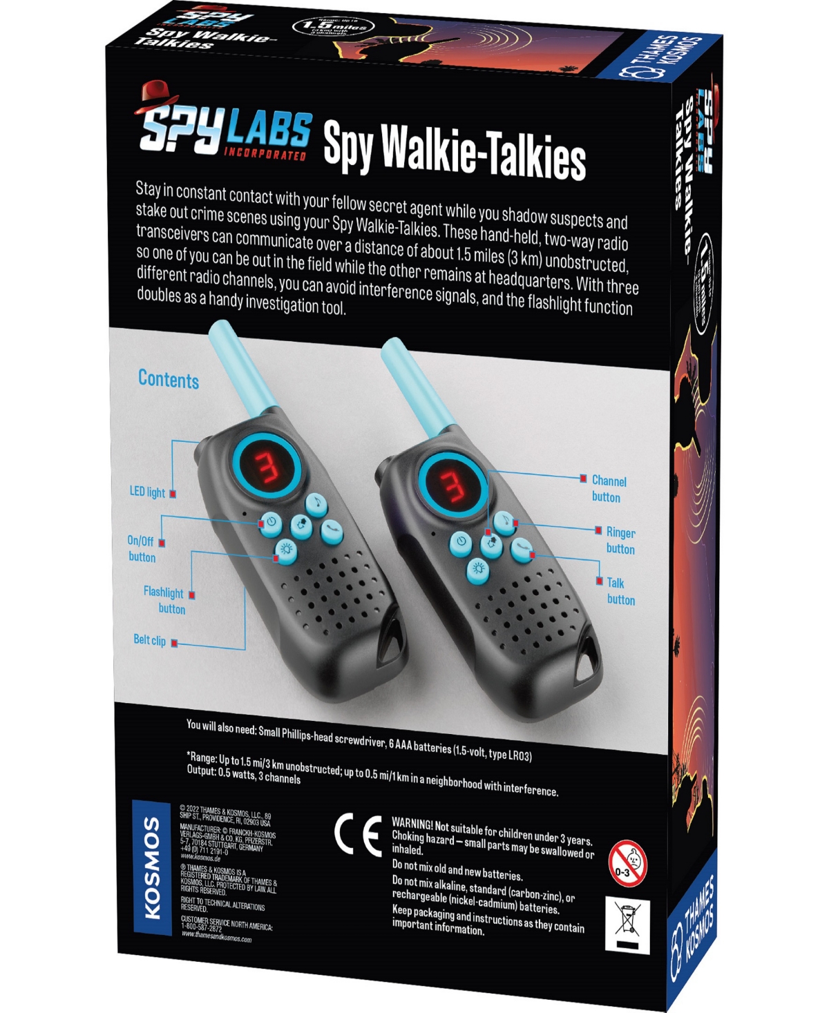 Thames & Kosmos Spy Labs: Spy Walkie-talkies Investigation Kit In Multi