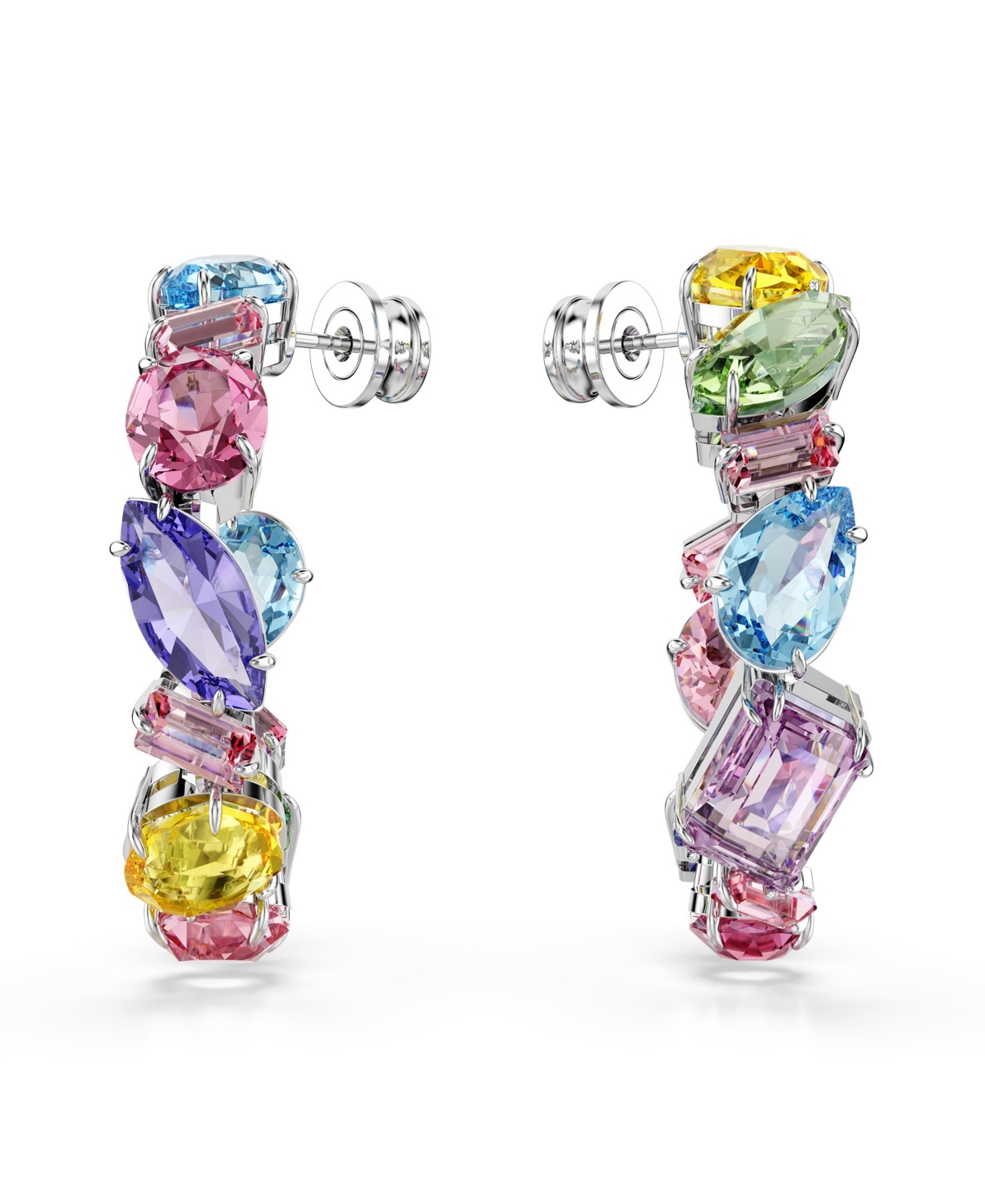 Swarovski Gema Crystal Hoop Earrings In Multicolored