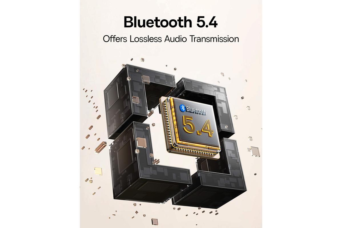 Baseus Wireless Headphones Noise Cancelling Over-Ear Bluetooth Headphones H1s, White