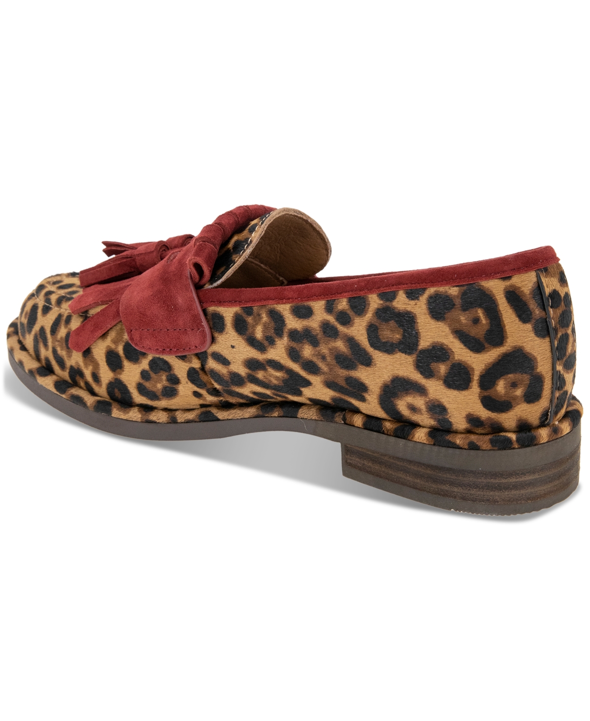 Gentle Souls Women's Cydney Tassel Loafer Flats In Leopard Haircalf