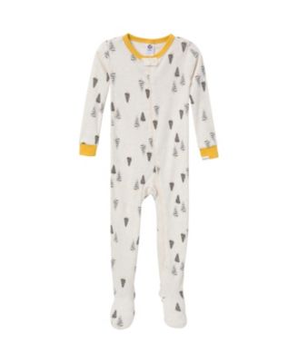 Baby Boys Snug Fit Footed Sleep & Play, 4-Pack, Moose