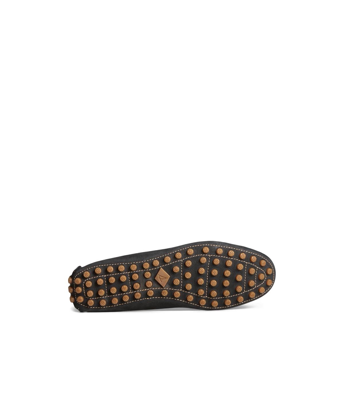 Sperry Women's Port Driver Round Toe Flats In Tumbled Black