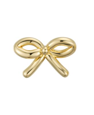 Gold-Plated Bow Stud Earrings